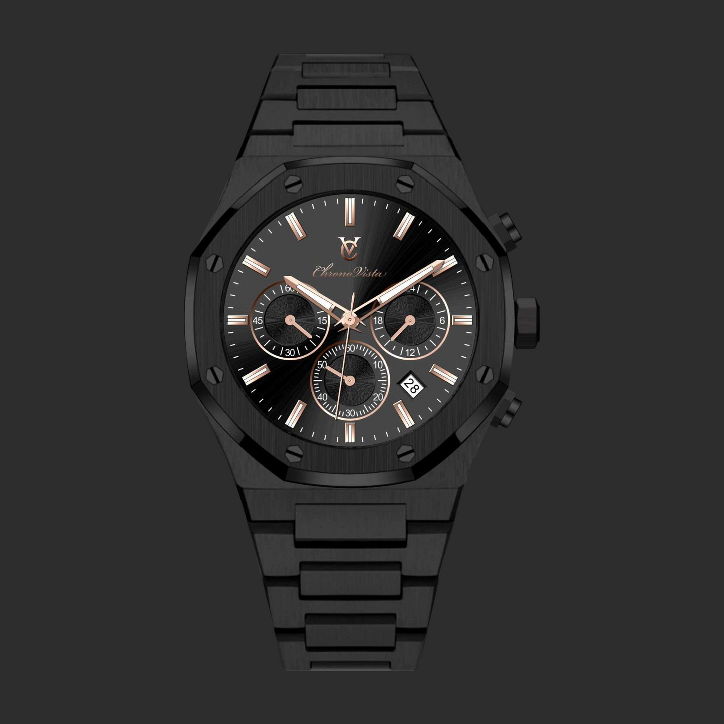 Matte Black Chronograph