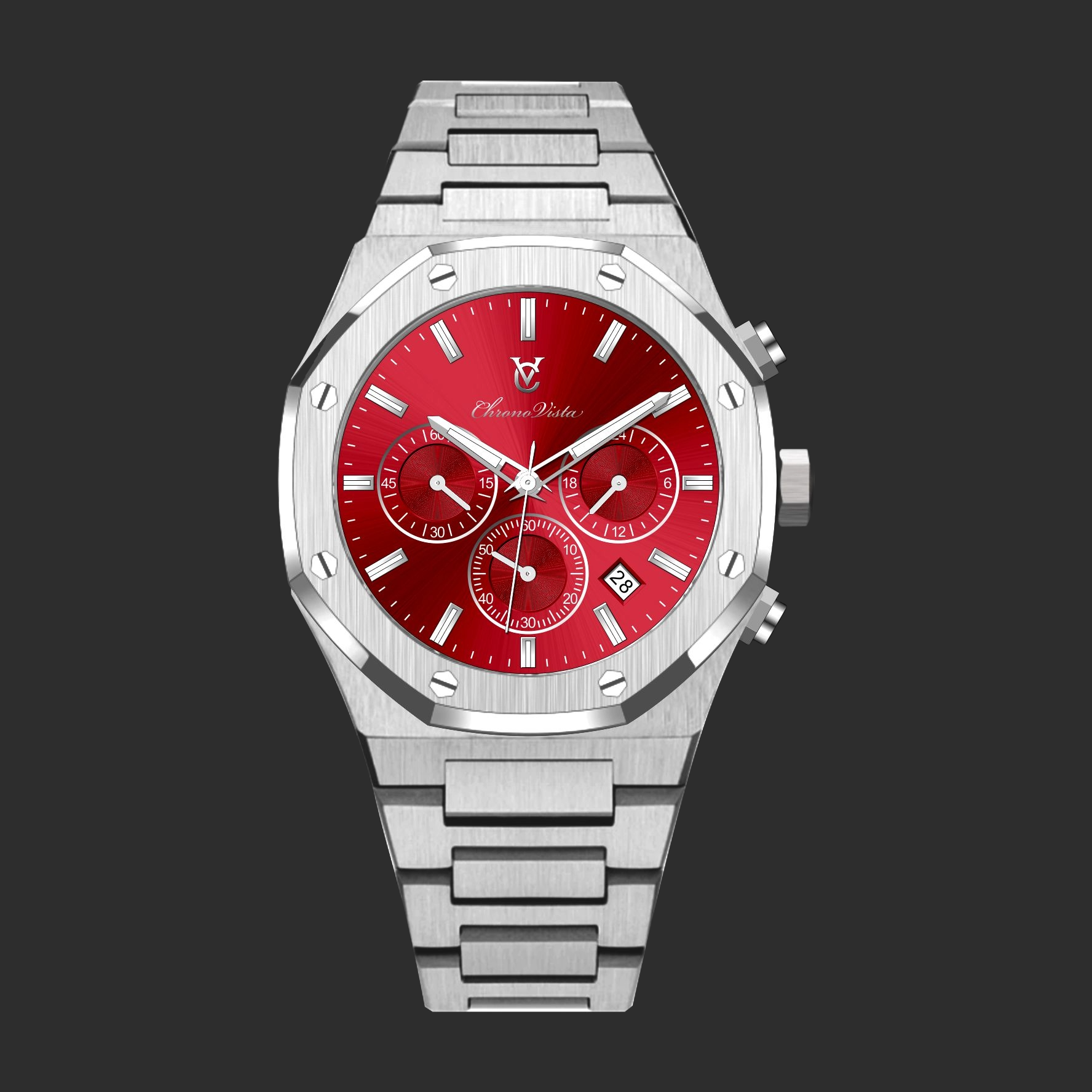 Red Chronograph ChronoVista Watches