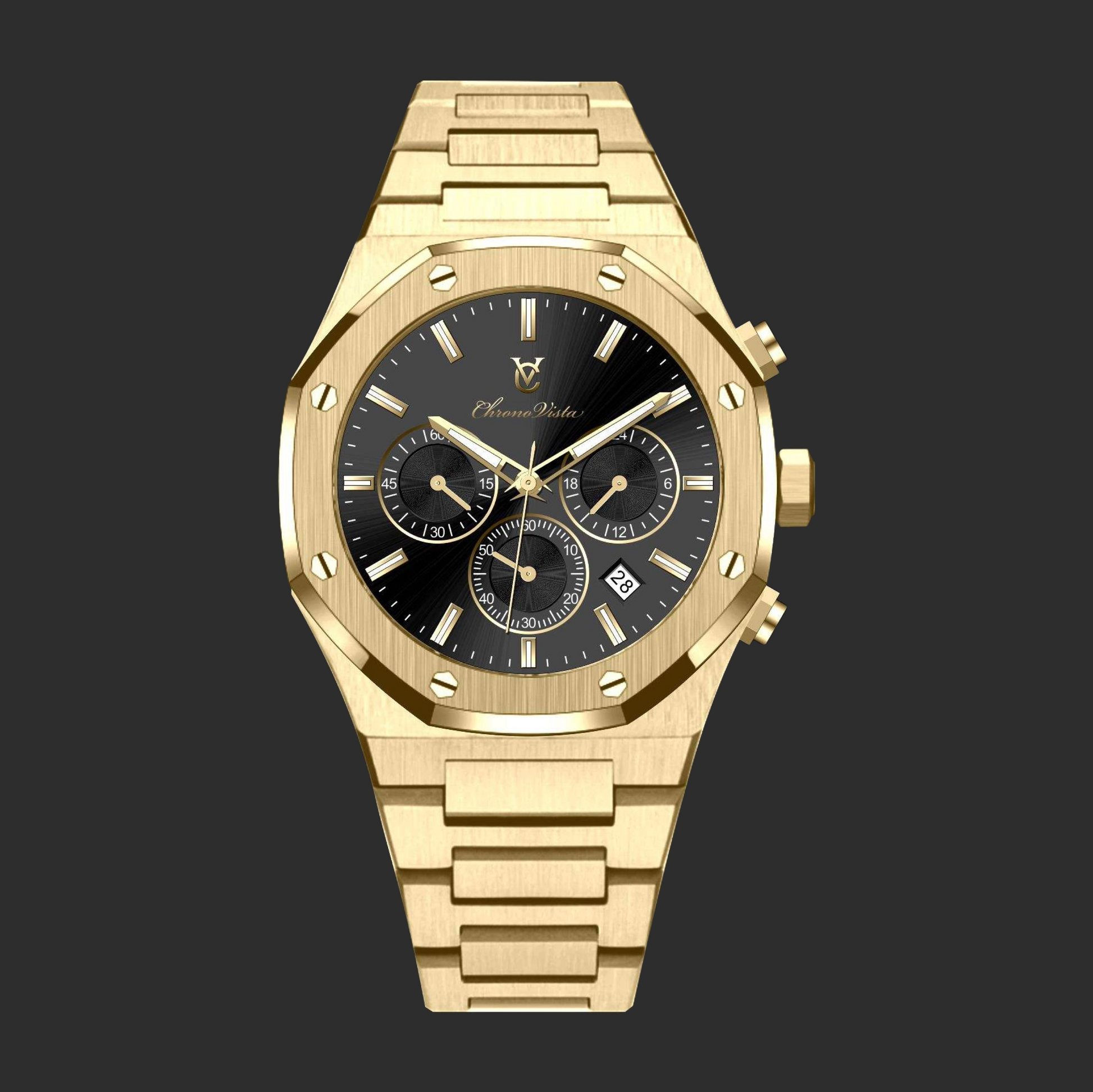 Gold Chronograph ChronoVista Watches